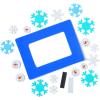 Smile Face Snowman Picture Frame Magnet – Makes 12 – Crafts for Kids and Fun Home Activities