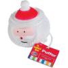White and Red Light-Up Vinyl Santa Puffers PDQ – (2.75″) 24 Pieces – Perfect Fun Giveaways for Holiday Parties, Classroom Prizes, or as a Stocking Stuffers