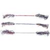 Fun Express 18″ Patriotic Red, White & Blue Tinsel Plastic Batons – 6 Pieces
