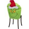 Fun Express Grinch Christmas Chair Covers Set of 4 – Holiday Dining Chair Slipcovers for Kitchen & Dining Room | Festive Christmas Decorations for Home Party | Polyester 23.5″ x 28.25″