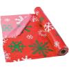 Fun Express Red Snowflake Printed Tablecloth Roll for Christmas (100 feet Long and Disposable) Party Supplies