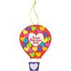 Fun Express Valentine Hot Air Balloon Sign Craft Kit – Makes 12