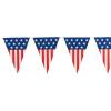 Large USA Flag Patriotic Pennant Banner – 24 feet – Fourth of July Hanging Party Decor