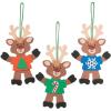 T-Shirt Reindeer Ornament Craft Kit – 12 – Crafts for Kids and Fun Home Activities