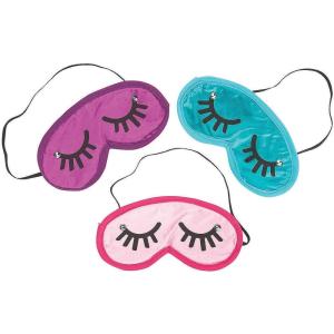 Bulk Sleep Masks for Girls – Set of 8 – Gifts, Slumber Party Supplies and Stocking Stuffers