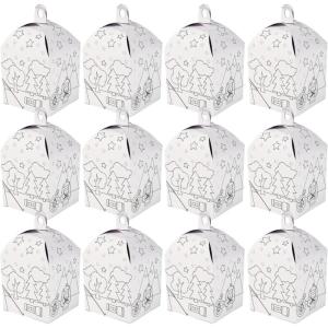 Fun Express CYO Camp Lantern Craft Kits – DIY Luminary Set for Kids Creative and Fun Craft Activity Ideal for Summer Camp Parties and DIY Projects – Includes Markers Decorations Multicolor – 12 Pieces