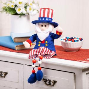Fun Express Dangle-Leg Patriotic Uncle Sam Tabletop Decoration