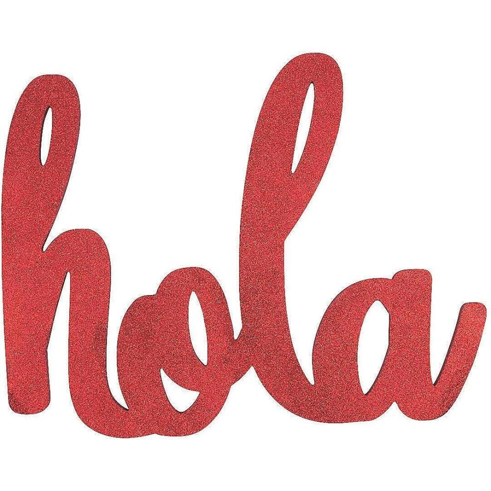 imageFIESTA GLITTER HOLA SIGN  Home Decor  1 Piece