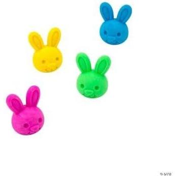 imageFun Express Mini 3D Easter Bunny Erasers Bulk 144 Pieces3D BunnyShaped