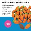 Chocolate Carrots for Easter – 1 pound – 38 individually wrapped pieces – Bulk Easter Candy, Egg and Basket Filler