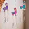 Color Your Own Fiesta Llama Wind Chimes (Dz) – Crafts for Kids and Fun Home Activities