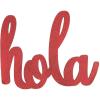 FIESTA GLITTER HOLA SIGN – Home Decor – 1 Piece