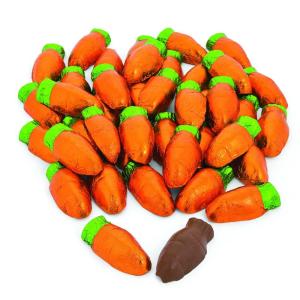 Chocolate Carrots for Easter – 1 pound – 38 individually wrapped pieces – Bulk Easter Candy, Egg and Basket Filler