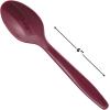 Bulk Plastic Cutlery Sets for 70, 210 Pieces, Spoons, Knives, Forks, Party and Wedding Supplies (Burgundy)(Burgundy)