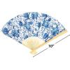 Chinoiserie Print Folding Fan – Party Supplies – 12 Pieces