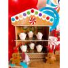 Fun Express 12 Pieces Gingerbread Man Cups with Lids & Straws, Holds 10 oz, BPA Free Plastic, Party Supplies, Brown & Red