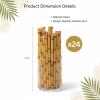 Fun Express BAMBOO PAPER STRAWS (24PC) – Party Supplies – VBS Vacation Bible School Supplies/Decor – 24 Pieces