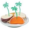 Fun Express Luau Plastic Palm Tree Picks (Pack of 72), Green