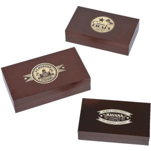 Cuban Party Cigar Box Centerpieces (set of 3 – Small, Medium and Large) Havana Nights Party Decor