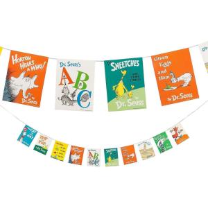 Fun Express Dr Seuss Decor Book Fair Decorations – Transform Any Space with Whimsical Dr Seuss Decorations Party – Inspire Young Readers, Captivate Kids’ Imagination with Dr Seuss Classroom Decor
