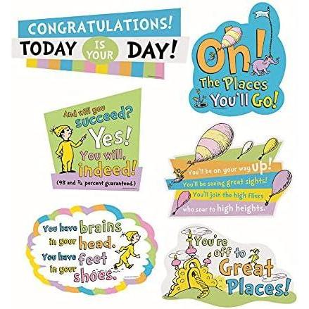 imageOH The Places Youll GO Cutouts  Party Decor  6 Pieces
