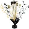 14″ Black and Gold Graduation Party Spray-Style Plastic Tabletop Centerpiece