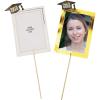 Fun Express Graduation Photo Centerpiece Sticks – 12 Pieces – Gold & White
