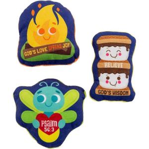 Bulk 50 Piece Camp VBS Stuffed Flat Characters, Vacation Bible School 2024