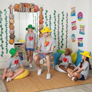 Outback VBS Jesus is the Rock Classroom Decorating Kit – 28 Pieces, Vacation Bible School Supplies