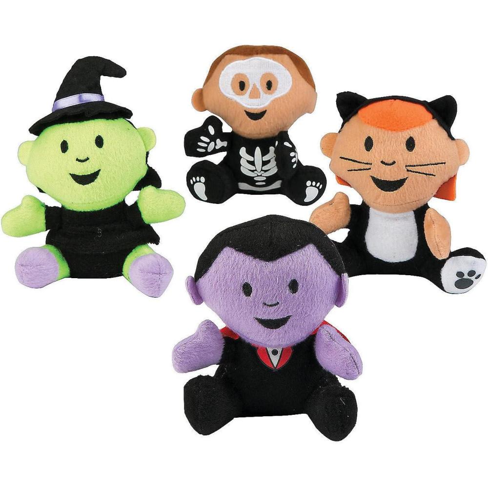 imageFun Express Plush Halloween Monster Characters Set of 12 Stuffed Animals Halloween Toys