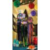 Day of the Dead Sugar Skull Hanging Decorations (3 piece set – hangs 3 feet) dia de los muertos party decorations