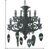 Fun Express – Spooky Floral Chandelier for Halloween – Party Decor – Hanging Decor – Misc Hanging Decor – Halloween – 1 Piece