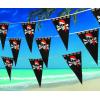 Pirate Banner – Pirate Pennant – 100 ft Jolly Roger Flag – 1 Piece – Pirate Party Decorations – Pirate Decor – Pirate Birthday Party Decorations – Skull Party – Pennants – Hanging Décor