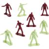 Fun Express Zombie Army Men Action Figures – Great for Halloween, Party Favors and Toys – 72 Pieces – 4 Different Poses