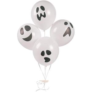 Fun Express – Ghost Latex Balloons for Halloween – Party Decor – 48 Pieces