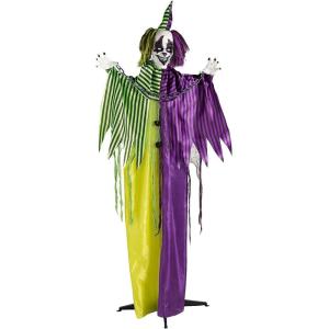 Fun Express Animated Standing Scary Clown Halloween Decoration