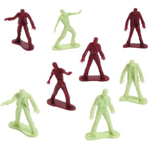 Fun Express Zombie Army Men Action Figures – Great for Halloween, Party Favors and Toys – 72 Pieces – 4 Different Poses