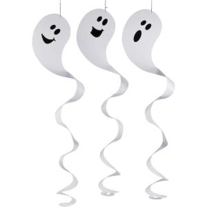 Giant Ghost Dangling Swirls (set of 12) Halloween Party Decor
