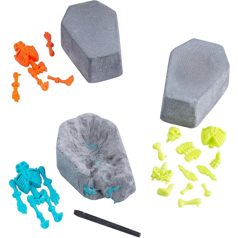 imageFun Express Dig It Up Halloween Skeleton Coffins 6 Pieces