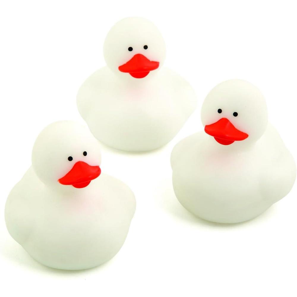 imageFun Express Rubber 2quot Solid Color Duckies  12 Ducks WhiteWhite