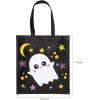 Fun Express 15″ x 17″ Large Metallic Laminated Halloween Nonwoven Tote Bags – 12 Piece
