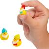 Fun Express 1/2″ Micro Brightly Colored Gnome Rubber Ducks – 24 Pieces