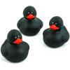Fun Express Rubber 2″ Solid Color Duckies – 12 Ducks (White)(Black)