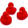 Fun Express Rubber 2″ Solid Color Duckies – 12 Ducks (White)(Red)
