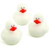 Fun Express Rubber 2″ Solid Color Duckies – 12 Ducks (White)(White)