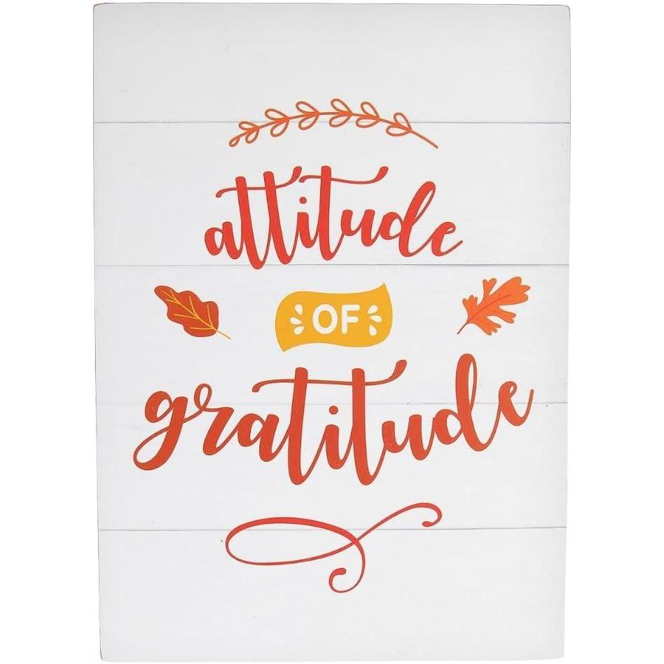 imageFun Express Attitude of Gratitude Wall Sign