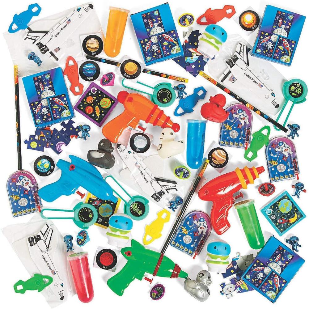 imageFun Express Space Toy Assortment  Bulk Space Toys for VBS Vacation Bible School Classroom Activities Party Favors and Educational Fun  100 Pieces