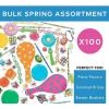 Fun Express – Spring Assortment (100 Pc) for Spring – Toys – Assortments – 100Pc Assortments – Spring – 100 Pieces