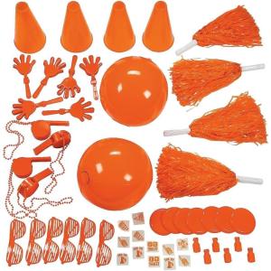 Fun Express Bulk 50 Pieces School Spirit Assortment – Orange