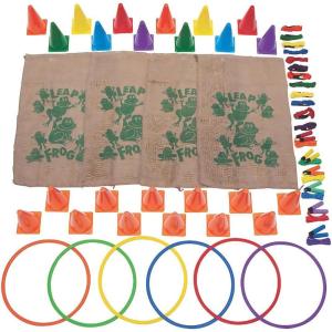 Ultimate Obstacle Course Kit – Fun Outdoor Active Play Toys – 41 Piece Set